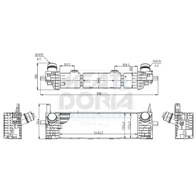 Ladeluftkühler MEAT & DORIA 995476