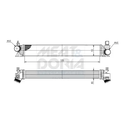 Ladeluftkühler MEAT & DORIA 995498
