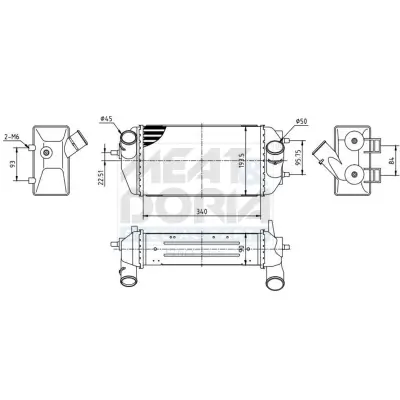 Ladeluftkühler MEAT & DORIA 995506