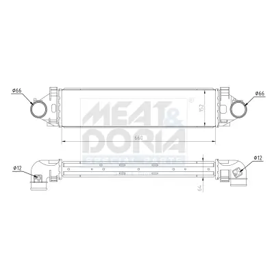 Ladeluftkühler MEAT & DORIA 995511 Bild Ladeluftkühler MEAT & DORIA 995511