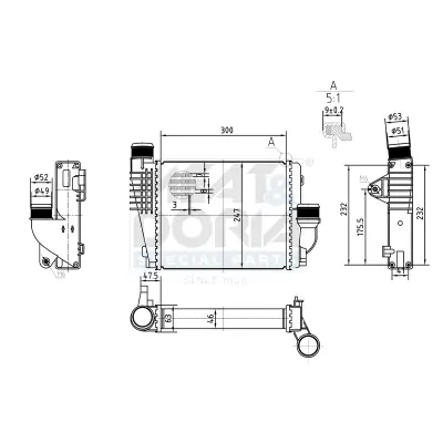 Ladeluftkühler MEAT & DORIA 995520
