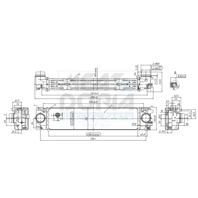 Ladeluftkühler MEAT & DORIA 995525 Bild Ladeluftkühler MEAT & DORIA 995525