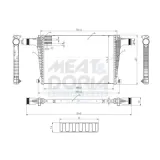 Ladeluftkühler MEAT & DORIA 995543