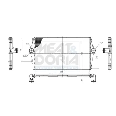 Ladeluftkühler MEAT & DORIA 995551