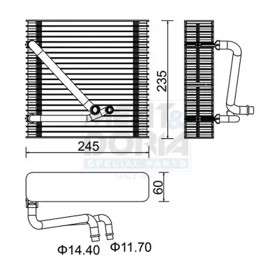 Verdampfer, Klimaanlage MEAT & DORIA 997014
