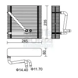 Verdampfer, Klimaanlage MEAT & DORIA 997014