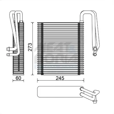 Verdampfer, Klimaanlage MEAT & DORIA 997015