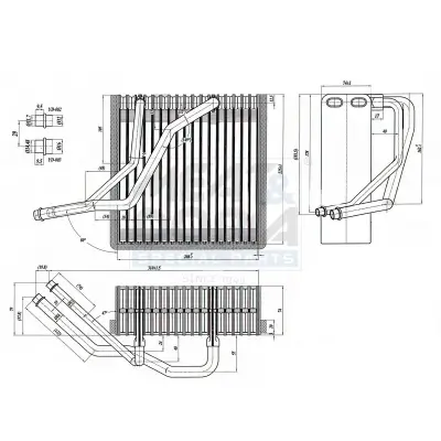 Verdampfer, Klimaanlage MEAT & DORIA 997021