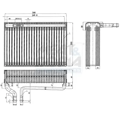 Verdampfer, Klimaanlage MEAT & DORIA 997025 Bild Verdampfer, Klimaanlage MEAT & DORIA 997025