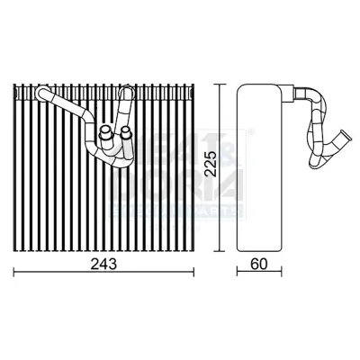 Verdampfer, Klimaanlage MEAT & DORIA 997026