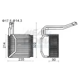 Verdampfer, Klimaanlage MEAT & DORIA 997031