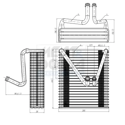 Verdampfer, Klimaanlage MEAT & DORIA 997034