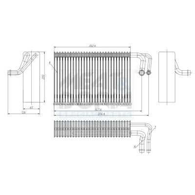 Verdampfer, Klimaanlage MEAT & DORIA 997041
