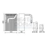 Verdampfer, Klimaanlage MEAT & DORIA 997042