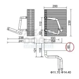 Verdampfer, Klimaanlage MEAT & DORIA 997052