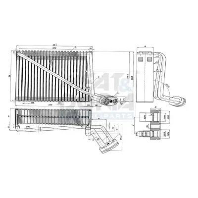Verdampfer, Klimaanlage MEAT & DORIA 997054 Bild Verdampfer, Klimaanlage MEAT & DORIA 997054