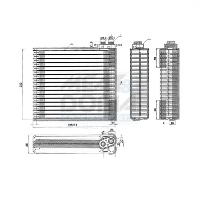 Verdampfer, Klimaanlage MEAT & DORIA 997055