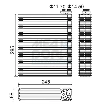 Verdampfer, Klimaanlage MEAT & DORIA 997066