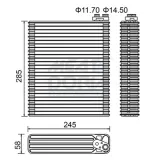 Verdampfer, Klimaanlage MEAT & DORIA 997066