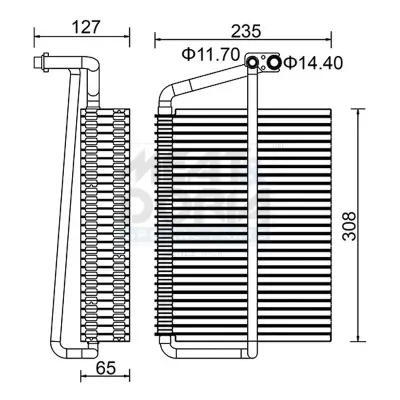 Verdampfer, Klimaanlage MEAT & DORIA 997067