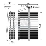 Verdampfer, Klimaanlage MEAT & DORIA 997067