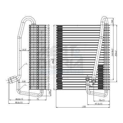 Verdampfer, Klimaanlage MEAT & DORIA 997068