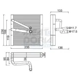 Verdampfer, Klimaanlage MEAT & DORIA 997074