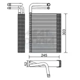 Verdampfer, Klimaanlage MEAT & DORIA 997079