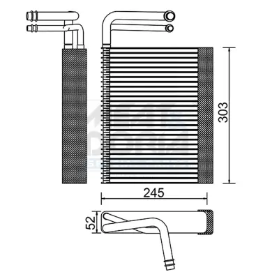 Verdampfer, Klimaanlage MEAT & DORIA 997079 Bild Verdampfer, Klimaanlage MEAT & DORIA 997079