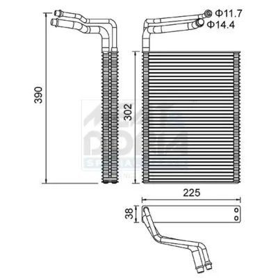 Verdampfer, Klimaanlage MEAT & DORIA 997101 Bild Verdampfer, Klimaanlage MEAT & DORIA 997101