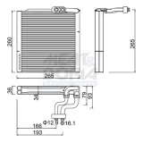Verdampfer, Klimaanlage MEAT & DORIA 997112