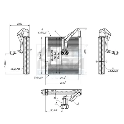 Verdampfer, Klimaanlage MEAT & DORIA 997122