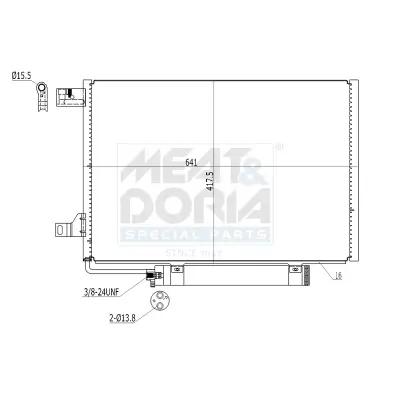 Kondensator, Klimaanlage MEAT & DORIA 991002 Bild Kondensator, Klimaanlage MEAT & DORIA 991002