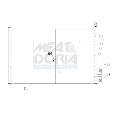 Kondensator, Klimaanlage MEAT & DORIA 991003
