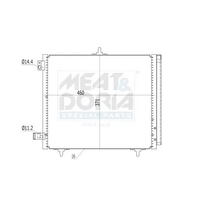 Kondensator, Klimaanlage MEAT & DORIA 991005