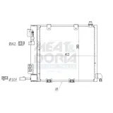 Kondensator, Klimaanlage MEAT & DORIA 991007