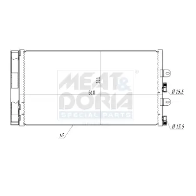 Kondensator, Klimaanlage MEAT & DORIA 991014