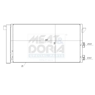 Kondensator, Klimaanlage MEAT & DORIA 991016