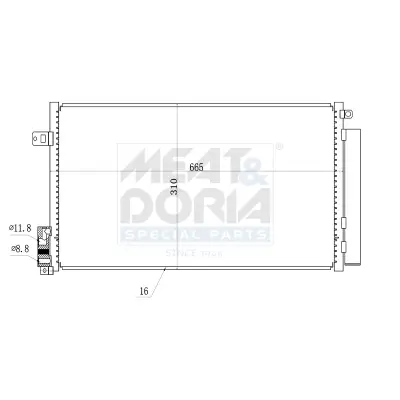Kondensator, Klimaanlage MEAT & DORIA 991019