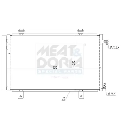 Kondensator, Klimaanlage MEAT & DORIA 991042