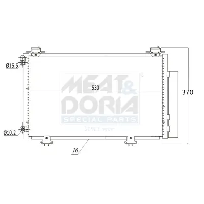 Kondensator, Klimaanlage MEAT & DORIA 991048