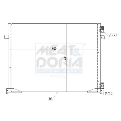 Kondensator, Klimaanlage MEAT & DORIA 991054