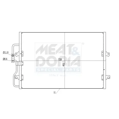 Kondensator, Klimaanlage MEAT & DORIA 991068