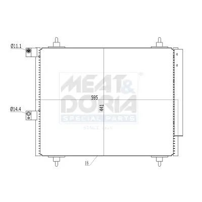 Kondensator, Klimaanlage MEAT & DORIA 991070