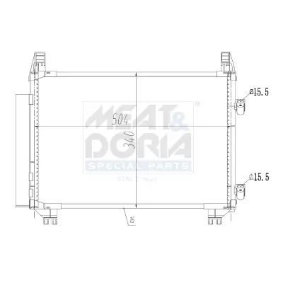 Kondensator, Klimaanlage MEAT & DORIA 991077