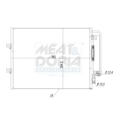 Kondensator, Klimaanlage MEAT & DORIA 991078