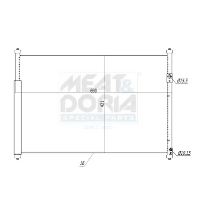Kondensator, Klimaanlage MEAT & DORIA 991086
