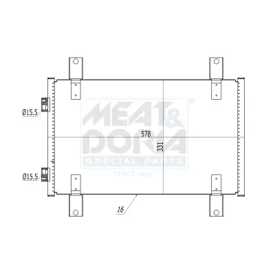Kondensator, Klimaanlage MEAT & DORIA 991090