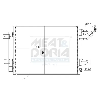 Kondensator, Klimaanlage MEAT & DORIA 991091