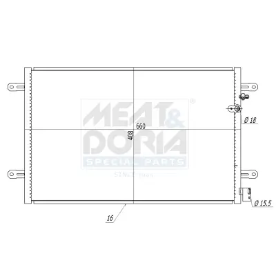 Kondensator, Klimaanlage MEAT & DORIA 991092